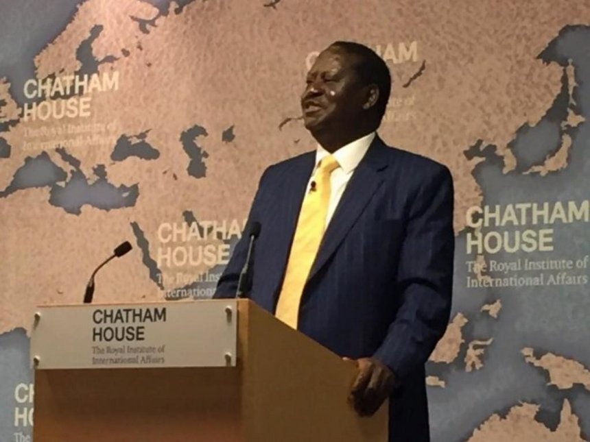 Image result for Raila in UK chatham house